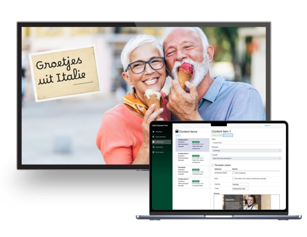 Kantine TV voorbeeld